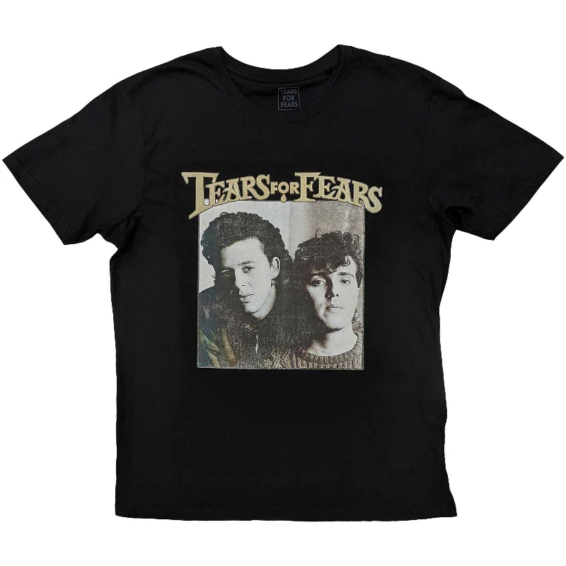 Tears For Fears | Official Band T-Shirt | Throwback Photo Lace Blend Ribbed Blend Corduroy Blend Tears For Fears | Official Band T-Shirt | Throwback Photo Lace Blend Ribbed Blend Corduroy Blend