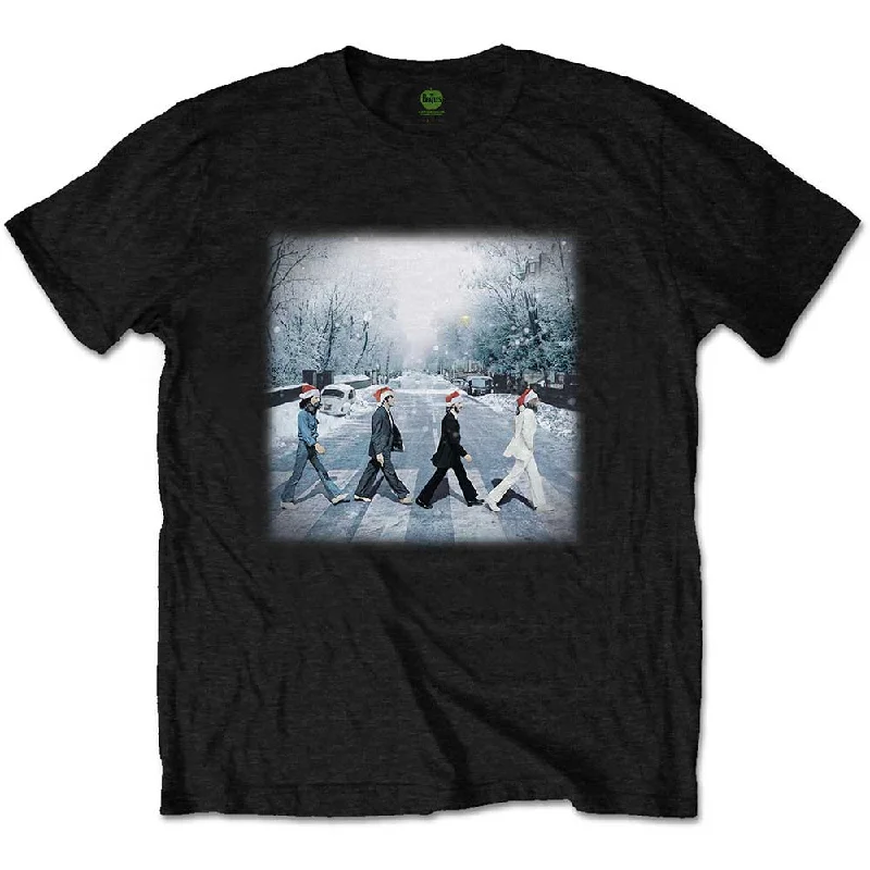 The Beatles | Official Band T-Shirt | Abbey Road Christmas Front Pockets Side Pockets Patch Pockets