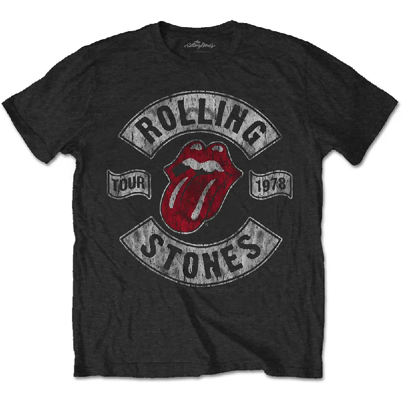 The Rolling Stones | Official Band T-shirt | US Tour 1978 (Back Print) Terry Blend Velvet Blend Canvas Blend