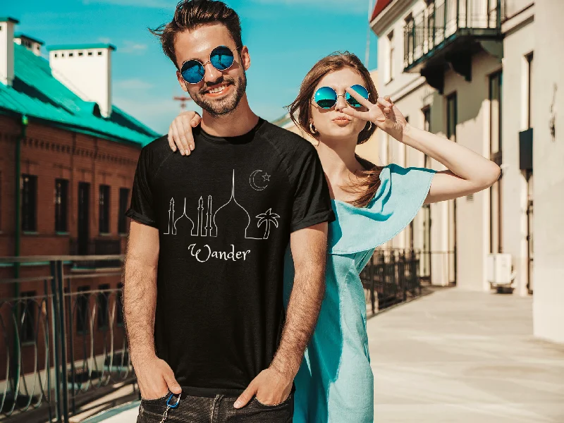 Wander Morocco Skyline T-shirt  - Travel Lover Tee Cozy Warm Stylish