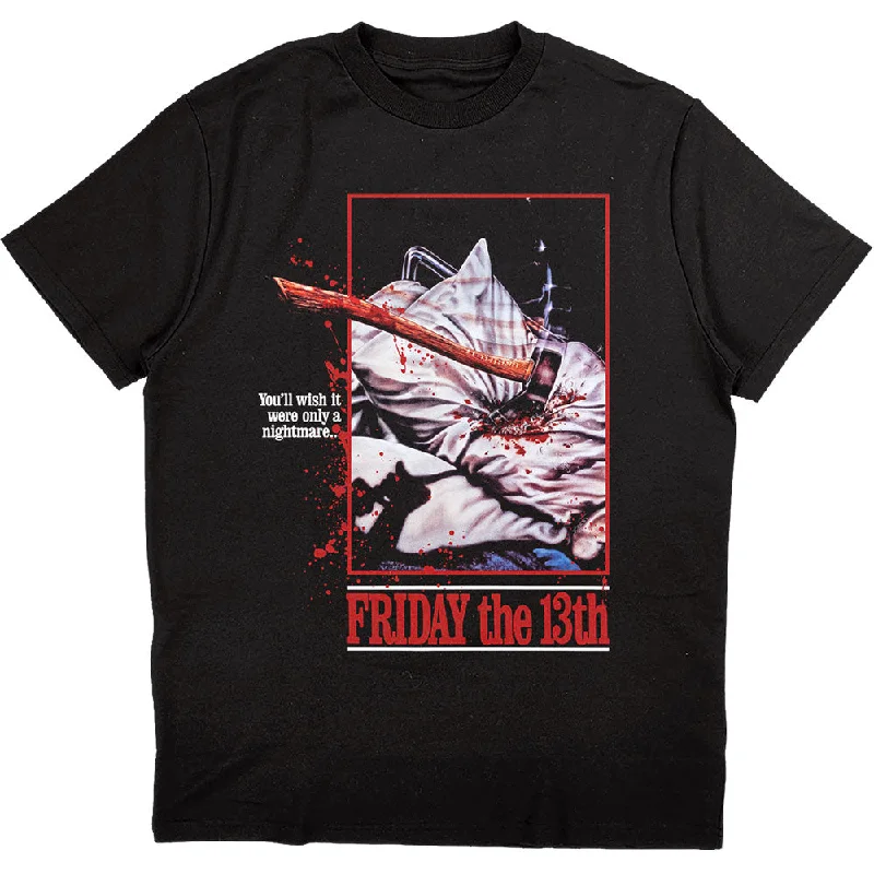 Warner Bros | Official Band T-Shirt | Friday 13th Only A Nightmare Plaid T-Shirt Polka Dot Checkered
