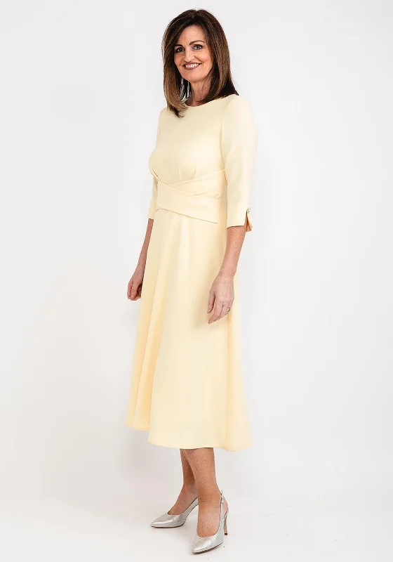 Claudia C Klee A-Line Maxi Dress, Lemon Classic Black Maxi Dress