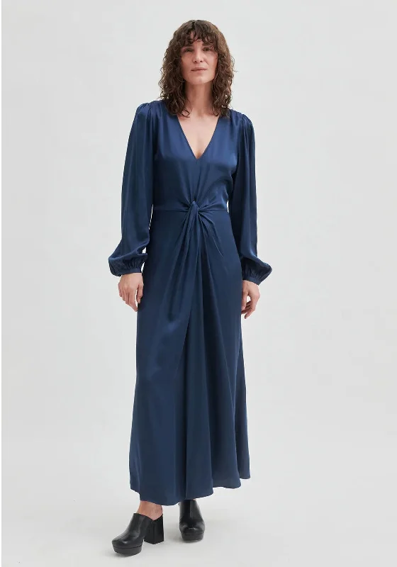 Second Female Eddie Maxi Dress, Stratified Sea Trendy Fit-and-Flare Maxi Dress