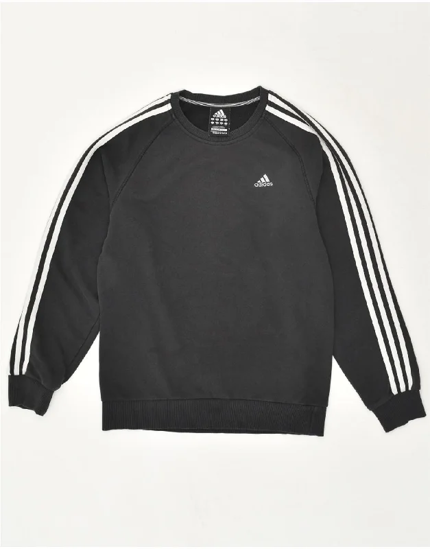 ADIDAS Mens Clima 365 Sweatshirt Jumper Small Black Cotton Hoodie with Magnetic Closure Innovative Modern