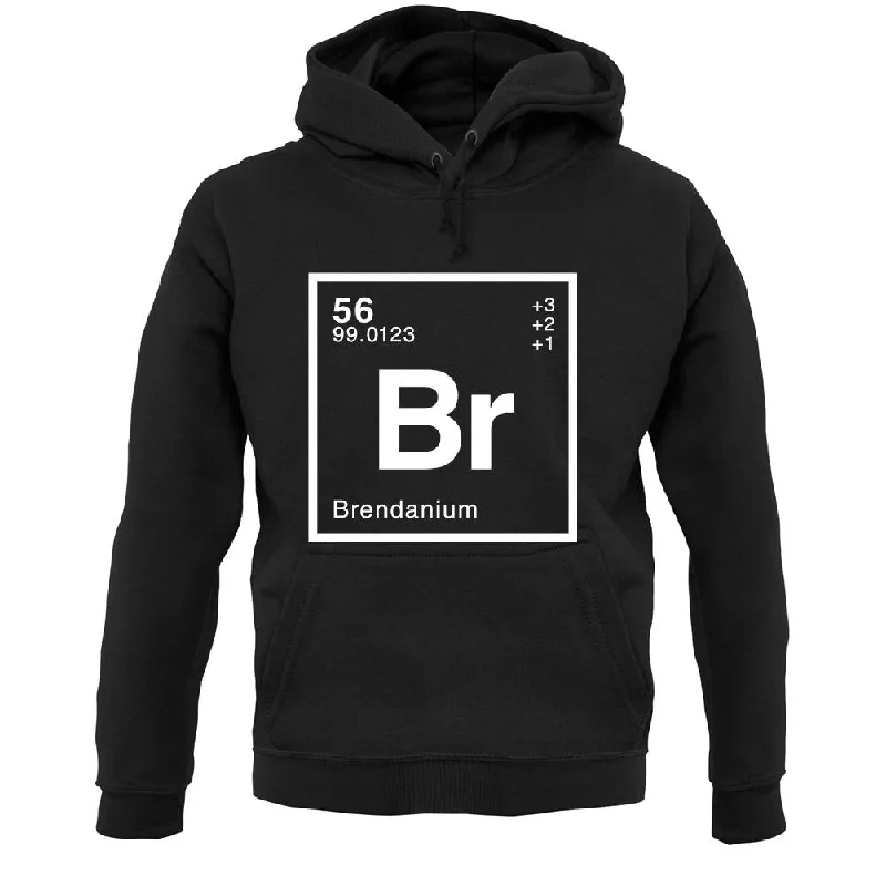 Brendan - Periodic Element Unisex Hoodie Hoodie with Fur Luxurious Winter