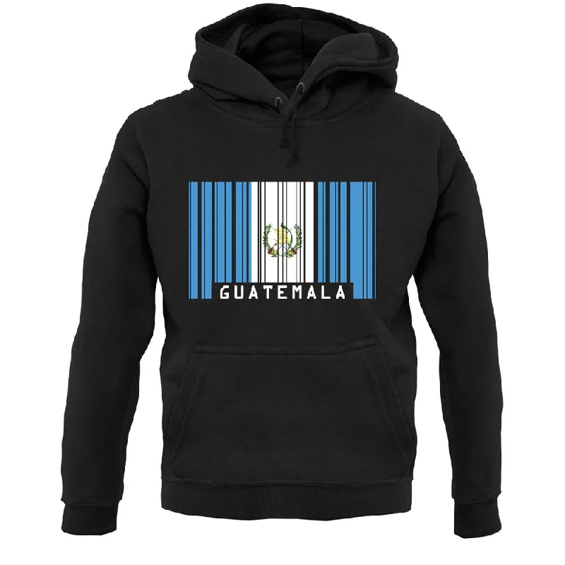 Guatemala Barcode Style Flag Unisex Hoodie Hoodie Jacket Zipper Layering