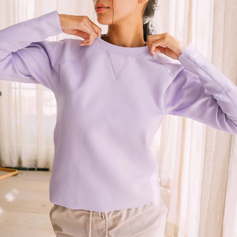 Lilac Neo Sweatshirt Hoodie Jacket Zipper Layering