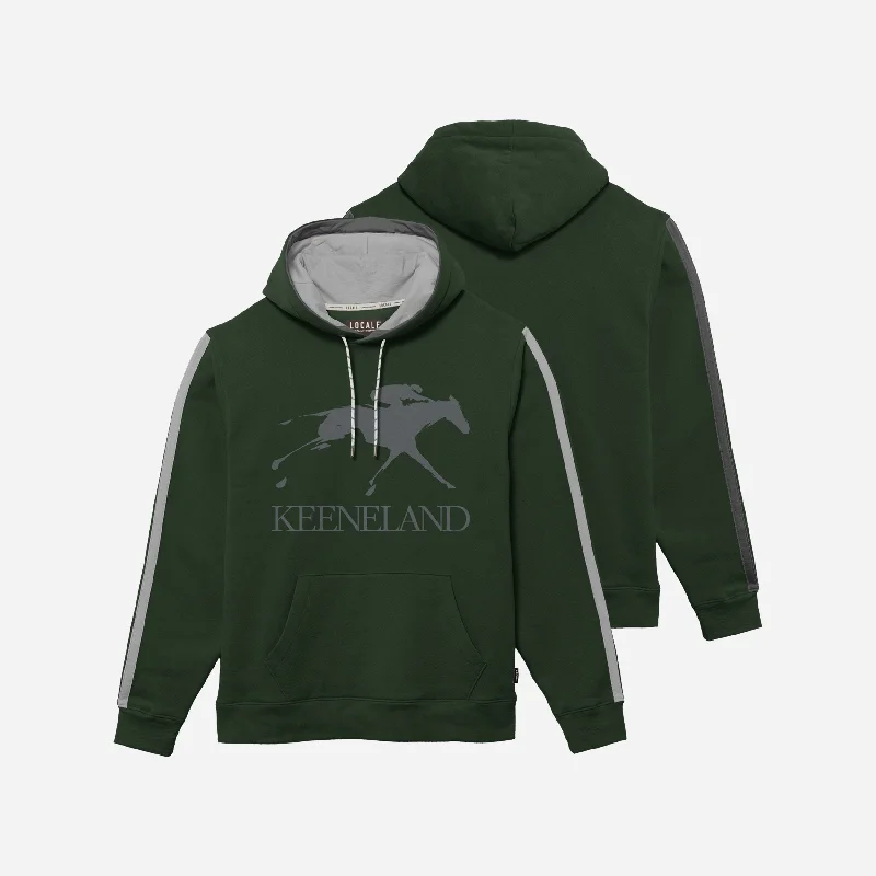 Locale Keeneland Chaser Striped Hoodie Hoodie with Hem Embroidery Detailed Premium