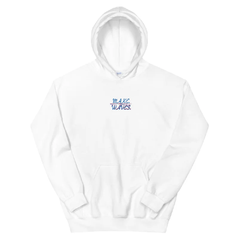 Make Waves | Unisex Hoodie Hoodie with Front Slit Layering Stylish