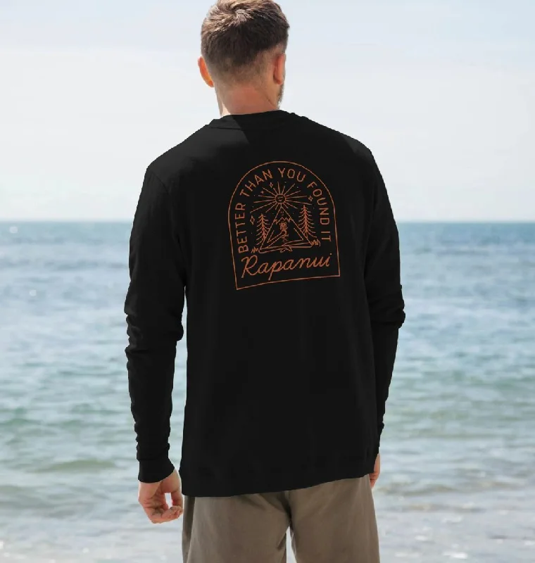 Men's Better Than You Found It Sweatshirt Hoodie with Frayed Bohemian Relaxed