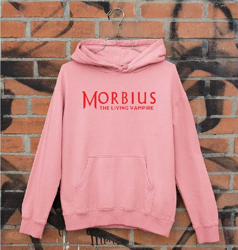 Morbius Unisex Hoodie for Men/Women Hoodie with Hem Raw Edge Edgy Unfinished