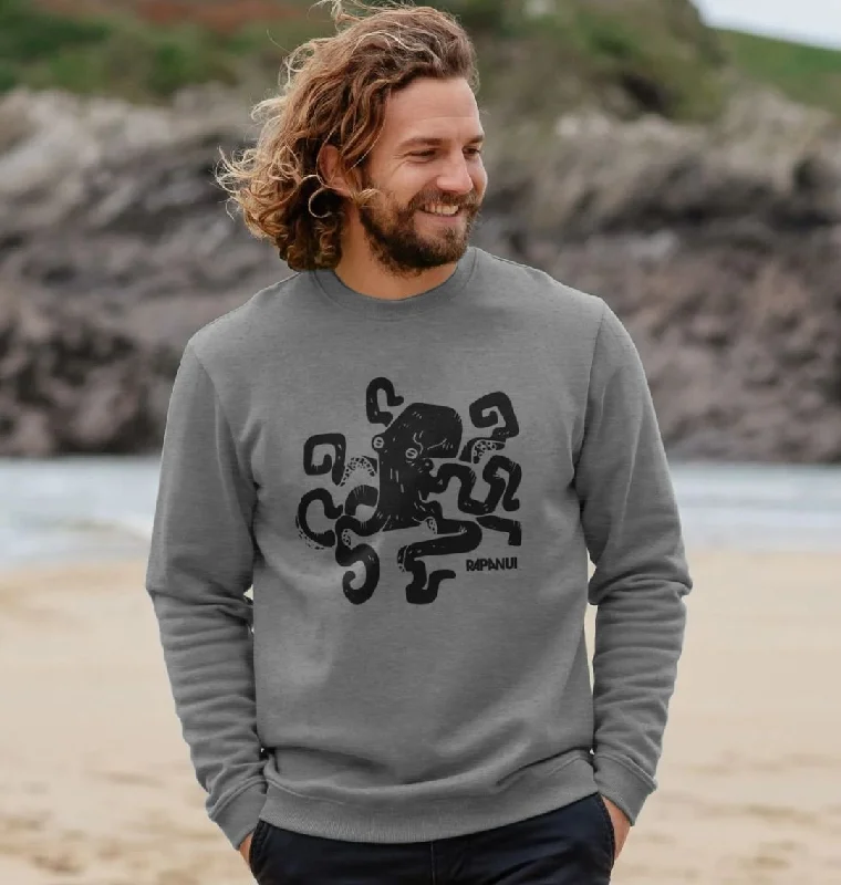 Octopus Sweatshirt Hooded Sweatshirt Casual Wear Street Style