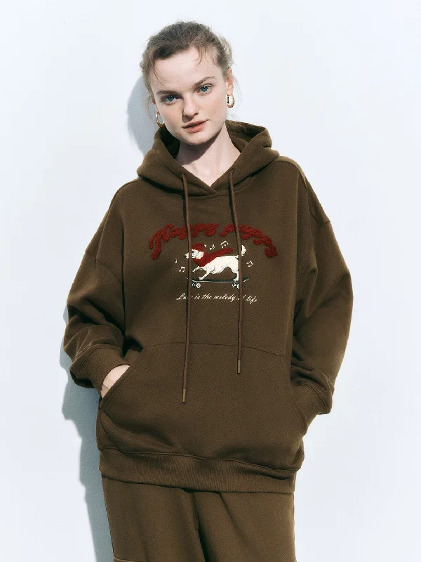 Oversized Hoodie Sweatshirts Hoodie with Cuffed Sleeves Snug Secure