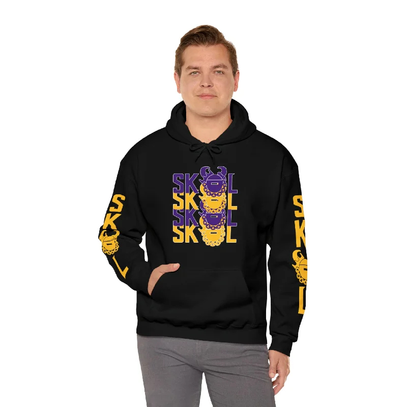 Unisex Heavy Blend™ Hooded Sweatshirt - 4x + Original (Sleeves) Hoodie with Metallic Shiny Futuristic