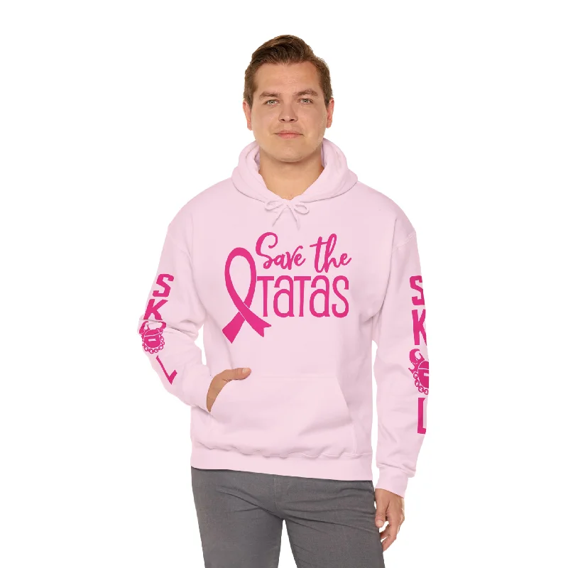 Unisex Heavy Blend™ Hooded Sweatshirt - Save the TaTas + Original (Sleeves) Hoodie with Print Artistic Unique