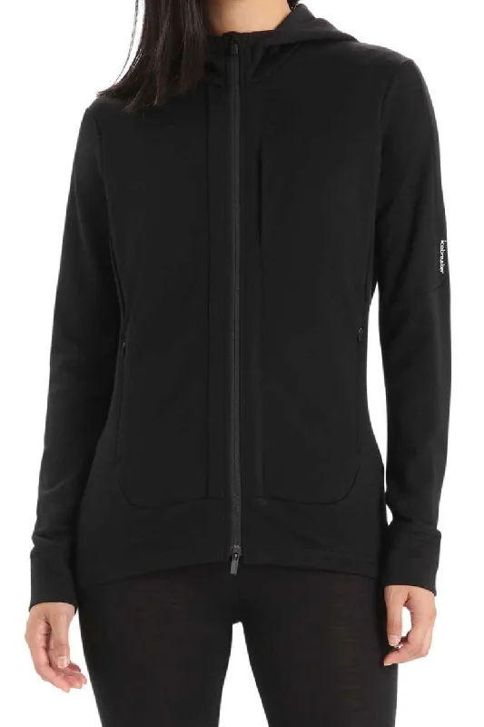 Womens Quantum III LS Zip Hoodie Hoodie with Cuffed Sleeves Snug Secure