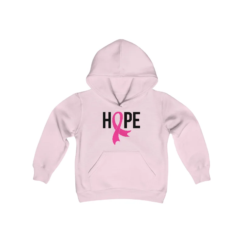 Youth Heavy Blend Hoodie - Hope Hoodie with Contrast Stitching Detailed Premium