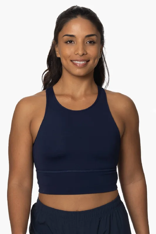 Rae Sports Bra - Navy Adjustable Fit Bra