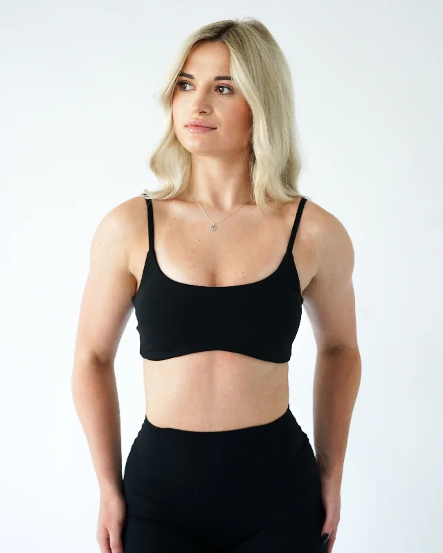 Adapt Sports Bra - Black Active Support Bra