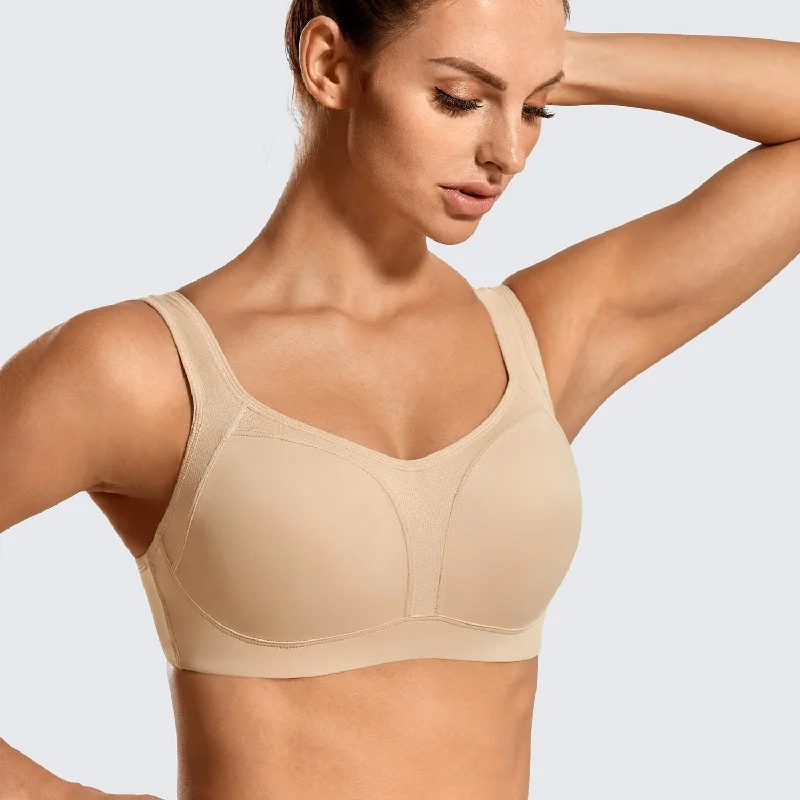 Elsa High Impact Contour Padded Underwire Sports Bra|| Wireless Push-Up Bra