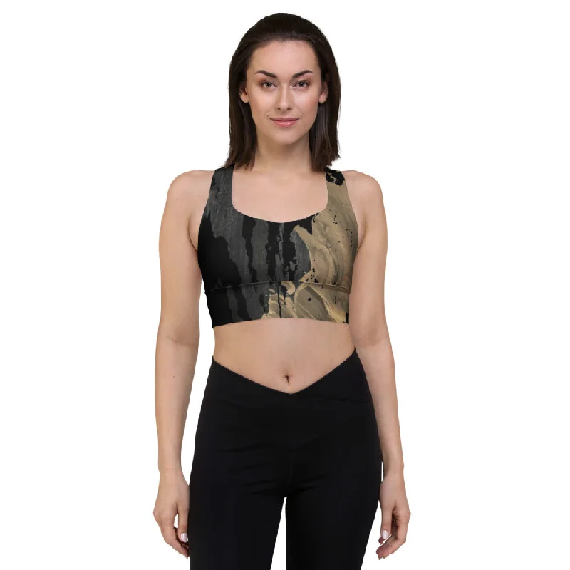 Fierce Longline Sports Bra Feminine Lace Bra