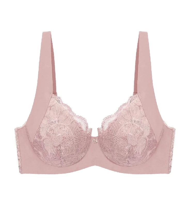 FLORALE MUDAN WIRED BALCONY BRA Stretchy Full Coverage