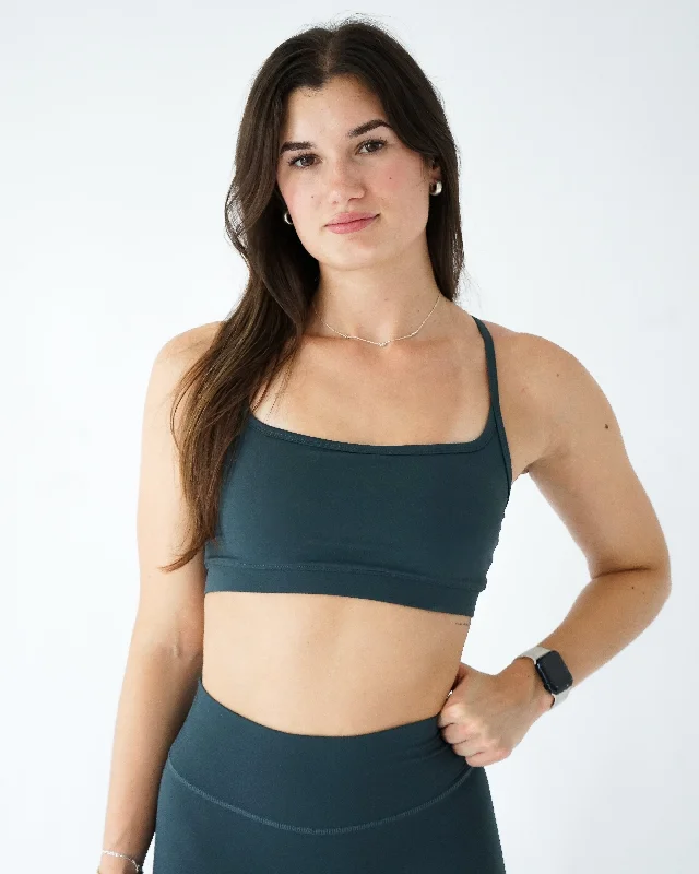 Impact Sports Bra - Emerald Breathable Wireless Bra