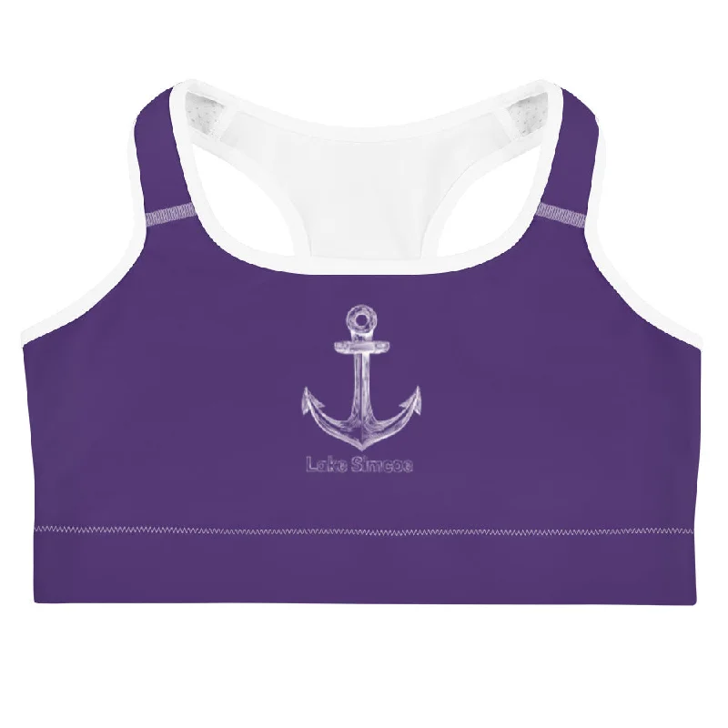 Lake Simcoe Sports bra in Purple Casual Bralette Set