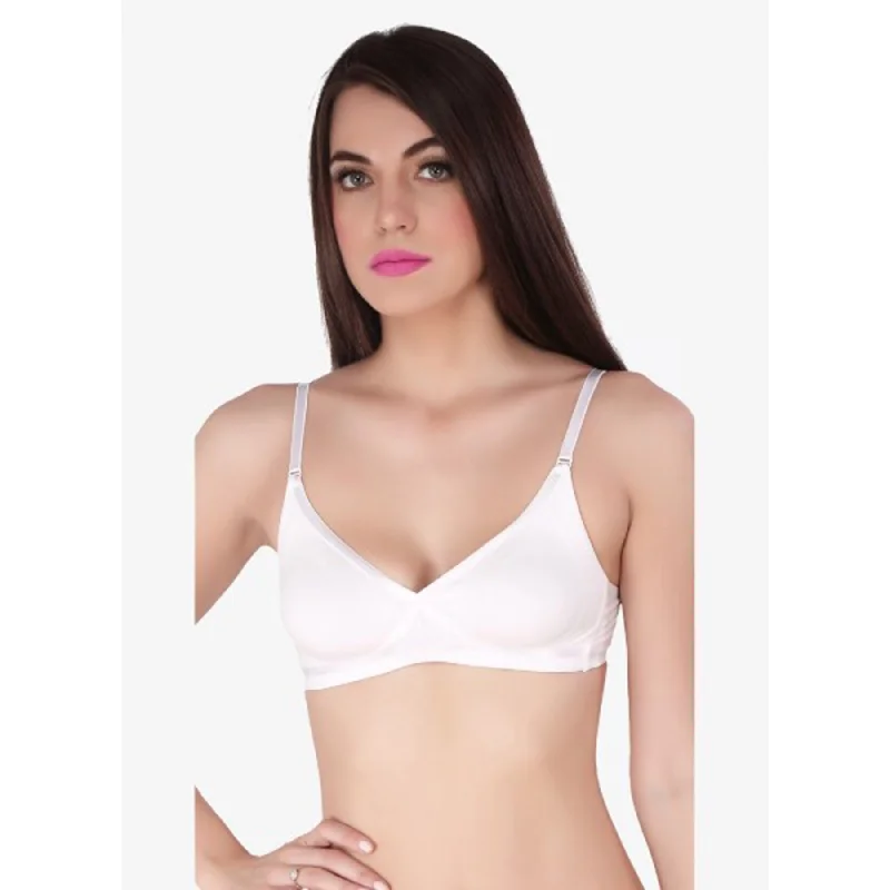 Medium Coverage Non Padded Non wired Cross Over Seamless Bra-CB-402 Contour Bra Style