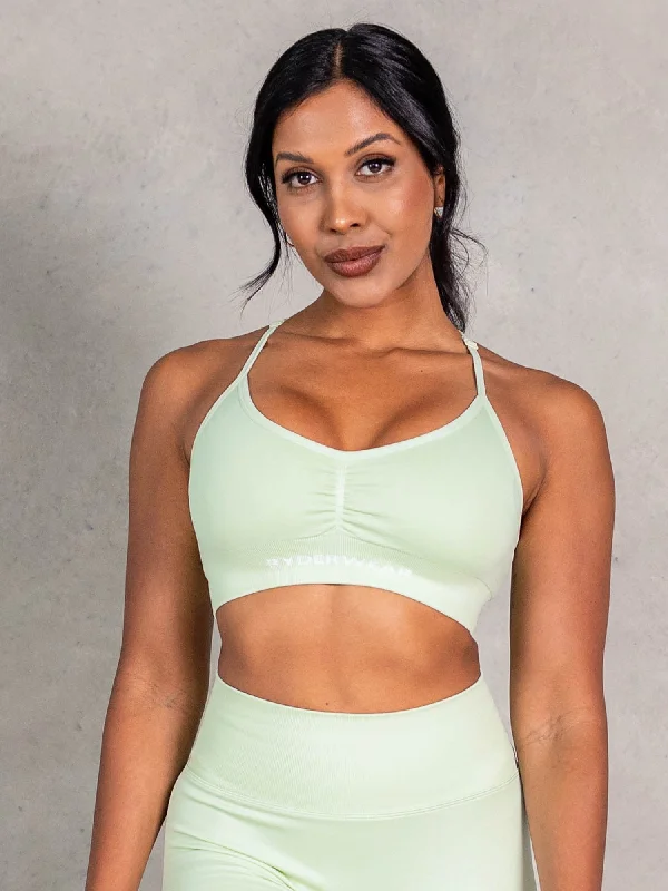 NRG Seamless Sports Bra - Matcha Chic Lace Bra