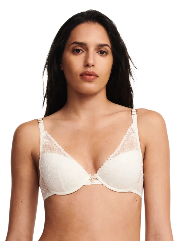 Orchids Push Up Bra In Milk - Chantelle Push-Up Bralette Set