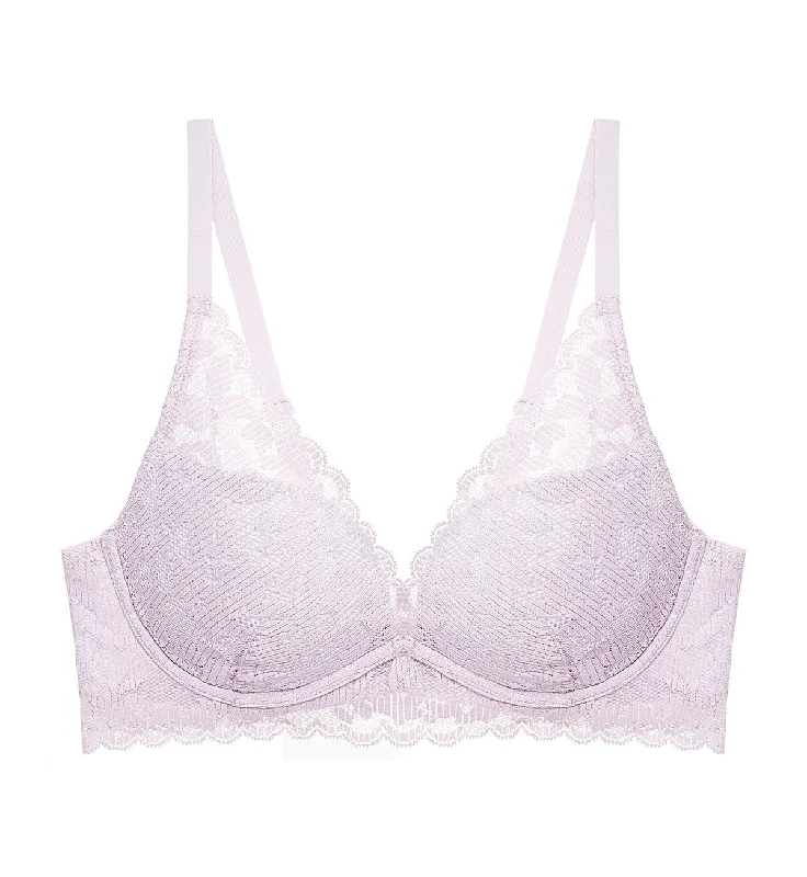 STYLE BLESSED WIRED PUSH UP BRA Lace-Trimmed Bra