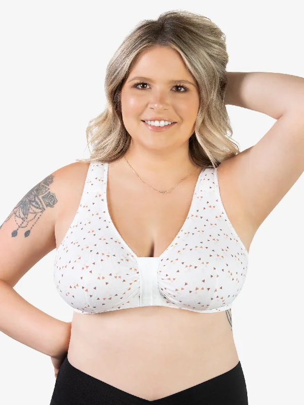 The Meryl - Cotton Front-Closure Comfort & Sleep Bra Sleek Push-Up Bra