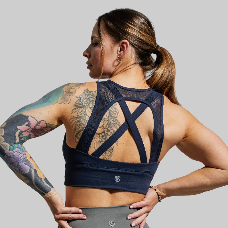 X-Factor Full Throttle Sports Bra (Navy) Elegant Lace Bralette