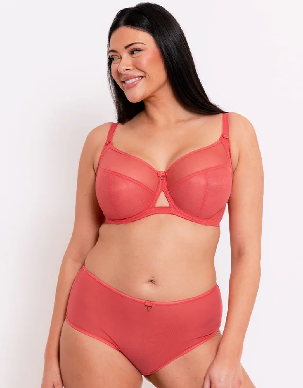 Curvy Kate Victory Side Support Balcony Bra Papaya Comfortable Active Bra