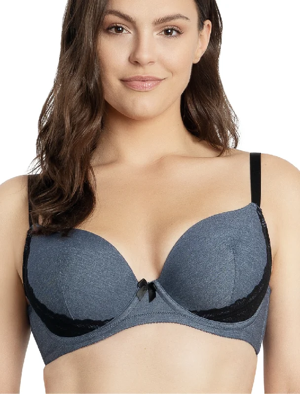 Parfait Casey Plunge Molded Underwire Bra, Denim | Dark Blue Denim Parfait Casey | New Parfait Casey Wireless Lace Bra Parfait Casey Plunge Molded Underwire Bra, Denim | Dark Blue Denim Parfait Casey | New Parfait Casey Wireless Lace Bra
