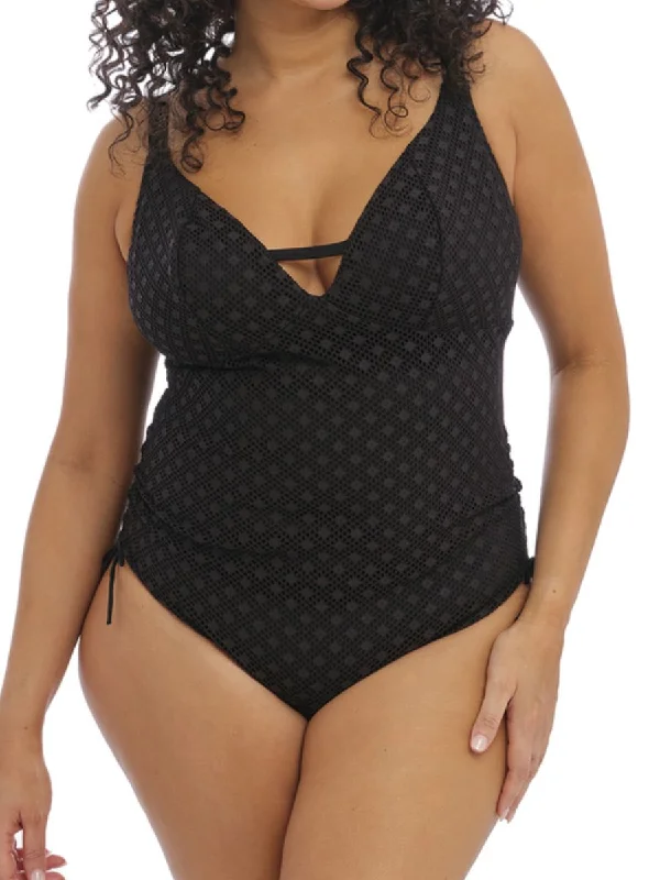 Bazaruto Non Wired Swimsuit  - Black Swimsuit with Skirt