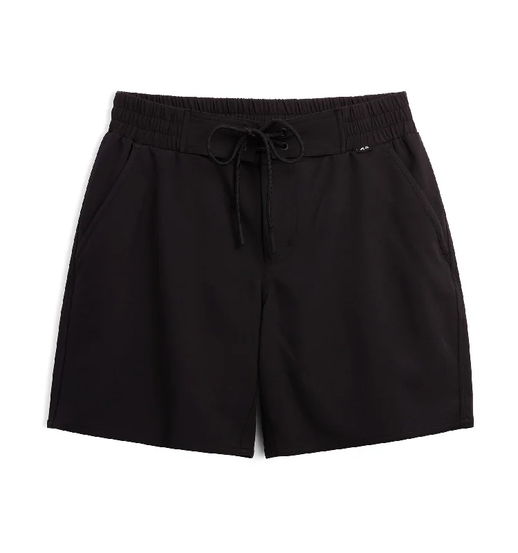 Swim 7" Heritage Board Short - Black Quick-Dry Swimsuit