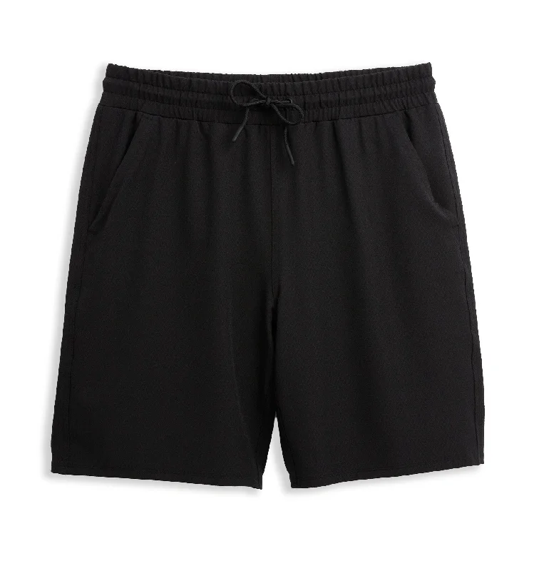 Swim 9" Lined Board Short - Black Novelty Solid Color Swimsuit