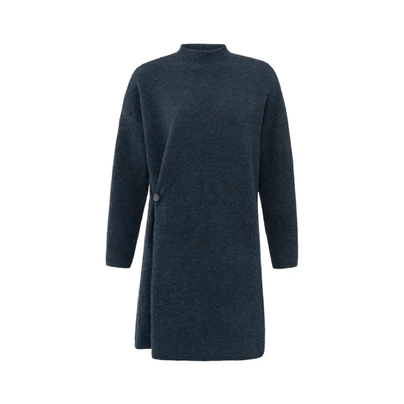Yaya 600157-410 Knitted Midi Dress Cozy T-shirt Midi Dress
