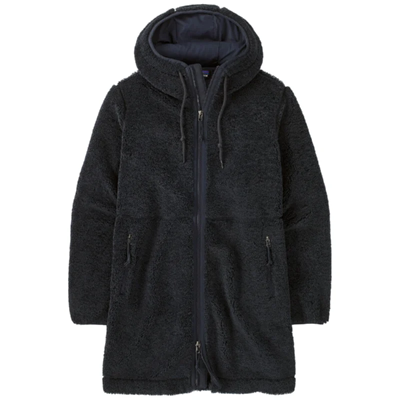 Patagonia Women's Pitch Blue Lonesome Mesa Hooded Parka Hoodie with Raw Hem Edgy Unfinished Patagonia Women's Pitch Blue Lonesome Mesa Hooded Parka Hoodie with Raw Hem Edgy Unfinished