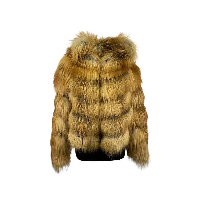 Women's Red Fox Jacket with Zipper off Sleeves and Hood Style # 38 Denim Jacket Leather Jacket Suede Jacket Women's Red Fox Jacket with Zipper off Sleeves and Hood Style # 38 Denim Jacket Leather Jacket Suede Jacket