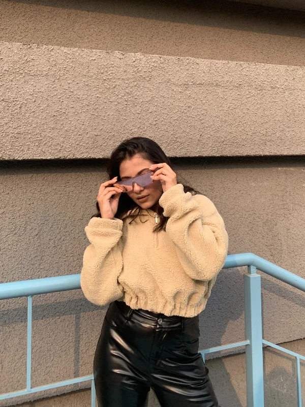 Beige polar fleece Oversized jacket Embroidered Jacket Appliqued Jacket Beaded Jacket Beige polar fleece Oversized jacket Embroidered Jacket Appliqued Jacket Beaded Jacket