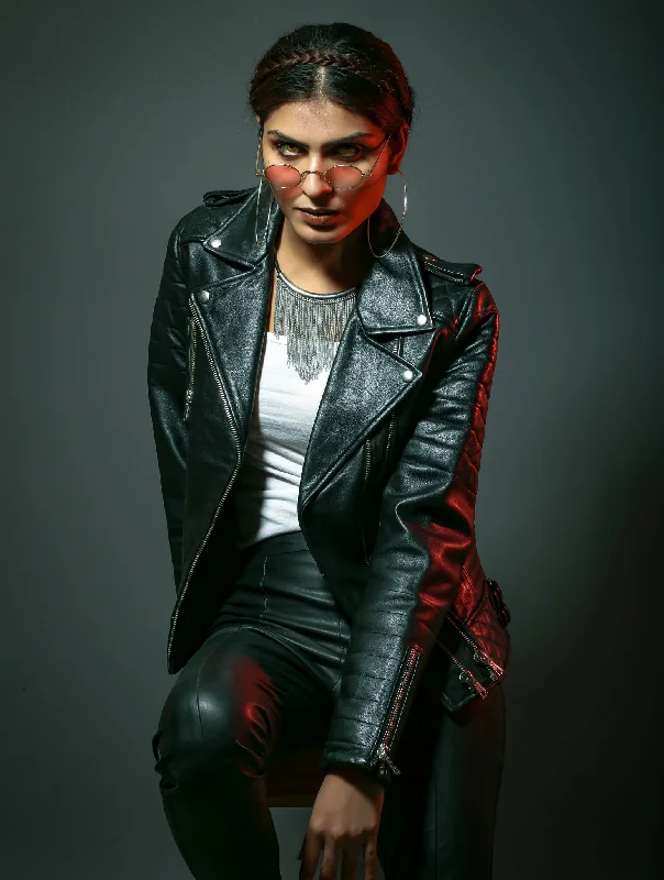 Women Diamond Quilted Black Leather Jacket Lace Jacket Ribbed Jacket Sequined Jacket Women Diamond Quilted Black Leather Jacket Lace Jacket Ribbed Jacket Sequined Jacket