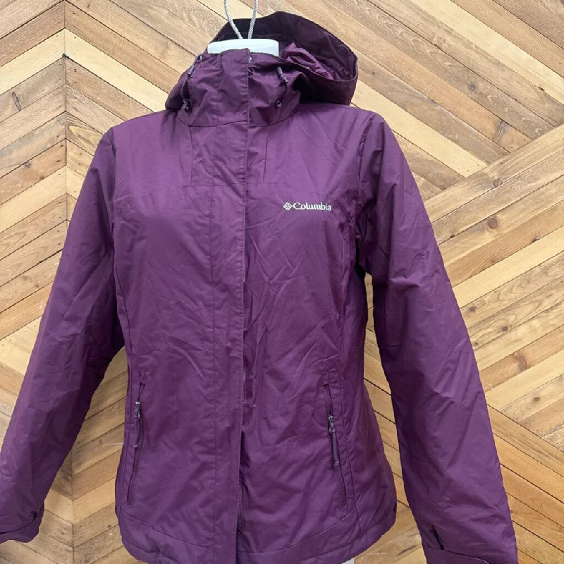 Columbia - Women's Insulated Jacket - MSRP $220: Maroon/Burgundy-women-LG One-Shoulder Jacket Off-the-Shoulder Jacket Asymmetrical Jacket Columbia - Women's Insulated Jacket - MSRP $220: Maroon/Burgundy-women-LG One-Shoulder Jacket Off-the-Shoulder Jacket Asymmetrical Jacket