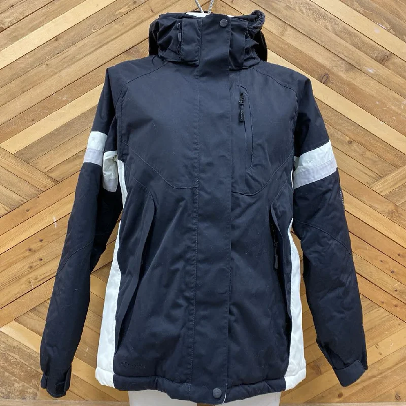 Columbia - Women's Titanium Insulated Ski Jacket - MSRP comp $300: Black/Grey/White-women-LG Fleece Fabric Down Fabric Feather Fabric Columbia - Women's Titanium Insulated Ski Jacket - MSRP comp $300: Black/Grey/White-women-LG Fleece Fabric Down Fabric Feather Fabric