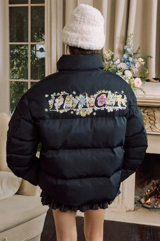 Cutout Cartoon Embroidered Puffer Jacket Faux Fur Fabric Real Fur Fabric Shearling Fabric Cutout Cartoon Embroidered Puffer Jacket Faux Fur Fabric Real Fur Fabric Shearling Fabric