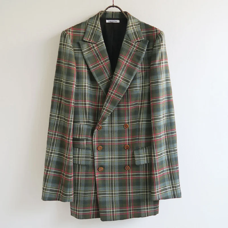 【FUMIKA UCHIDA/フミカウチダ】 <br>TARTAN PLAID DOUBLE BREASTED JACKET <br>U-JK002 Embroidered Jacket Appliqued Jacket Beaded Jacket 【FUMIKA UCHIDA/フミカウチダ】 <br>TARTAN PLAID DOUBLE BREASTED JACKET <br>U-JK002 Embroidered Jacket Appliqued Jacket Beaded Jacket