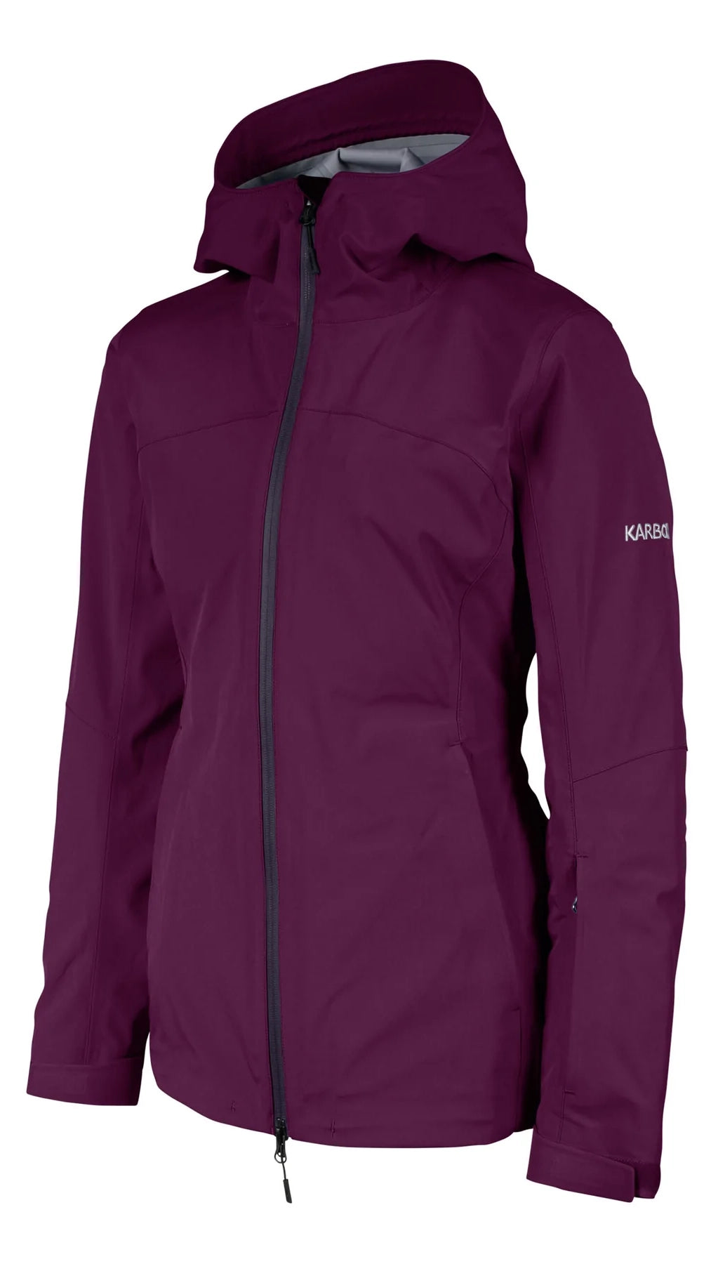 Karbon Innovation Womens Jacket Sangria Notch Collar Peter Pan Collar Cowl Neck