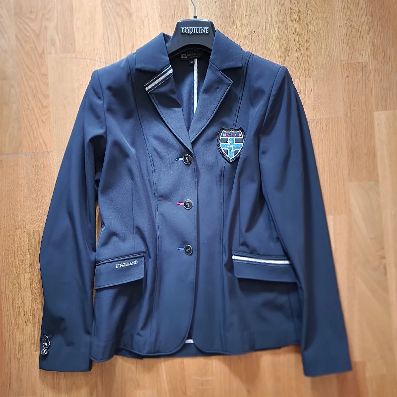 Kingsland navy show jacket ladies size 12 Zippered Jacket Buttoned Jacket Snapped Jacket Kingsland navy show jacket ladies size 12 Zippered Jacket Buttoned Jacket Snapped Jacket